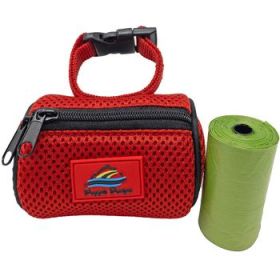American River Poop Bag Holder (Option: Red)