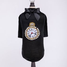 Tmeless Dog Tee (Color: Black, size: SM)