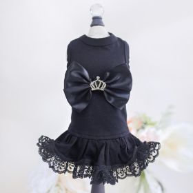 Royal Princess Dog Dress (Color: Black, size: SM)