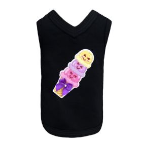 Sweet Savory Dog Tank (Color: Black, size: SM)