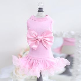 Ballerina Dog Dress Collection (Color: Pink, size: SM)