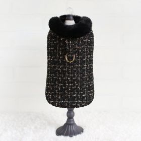 Chantel Tweed Dog Coat (Color: Cream, size: MD)